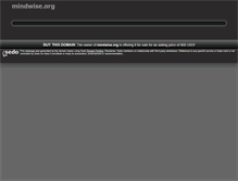 Tablet Screenshot of mindwise.org